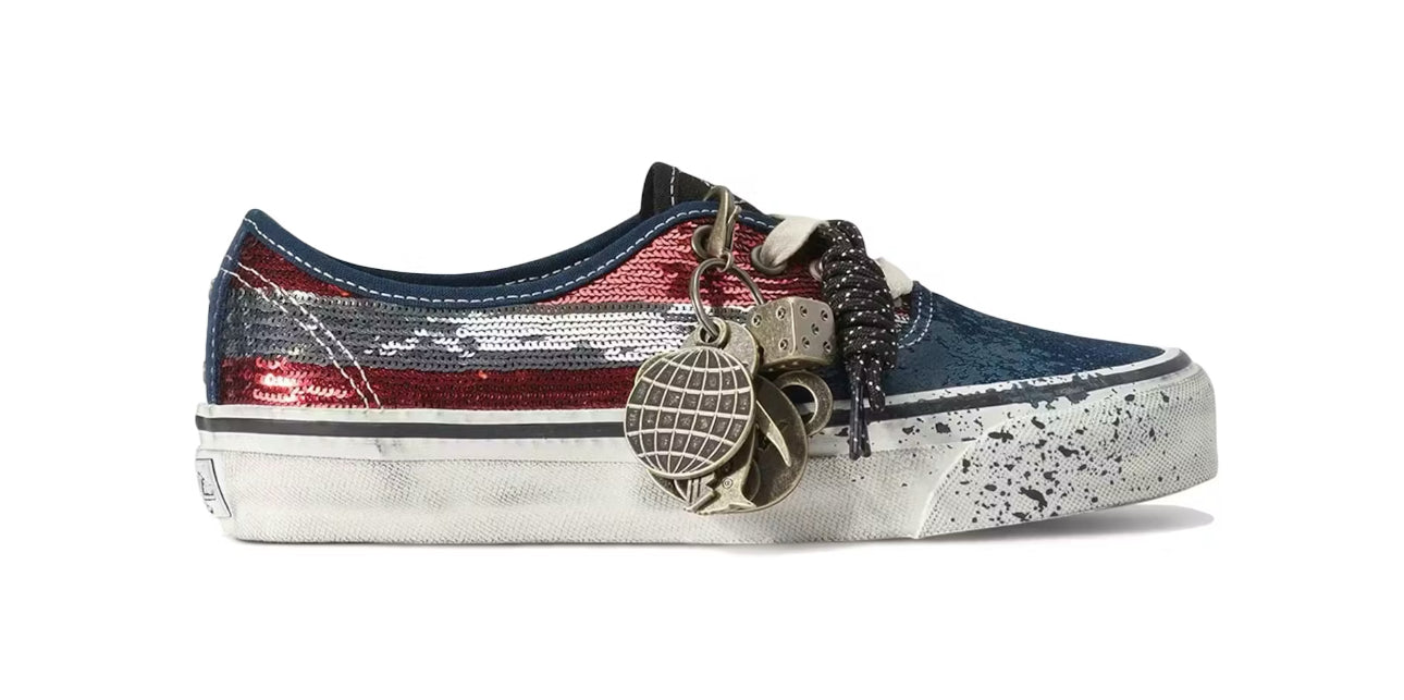 VANS PREMIUM AUTHETIC NAVY RED