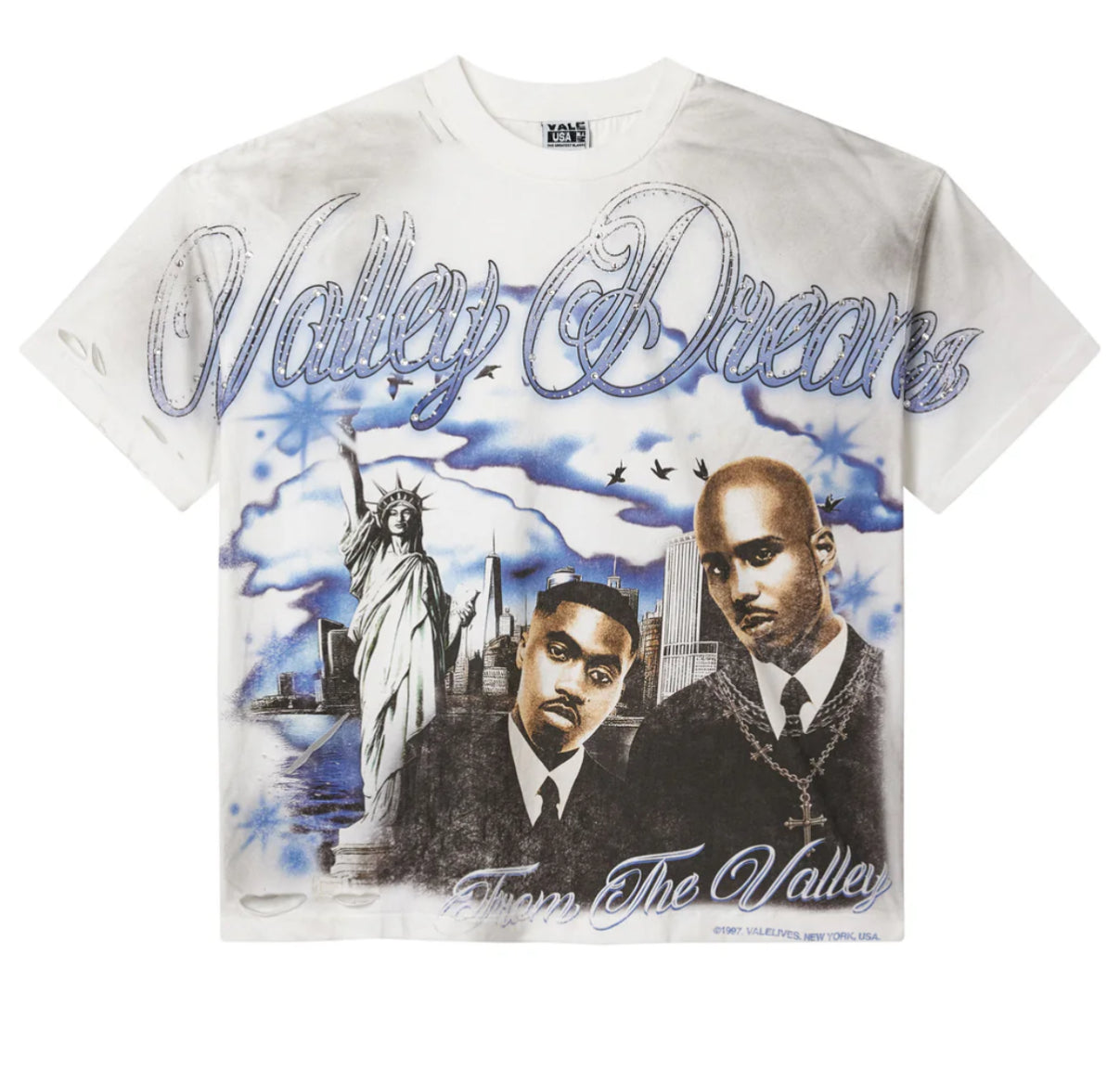 VALE GODFATHER BLING TEE WHITE