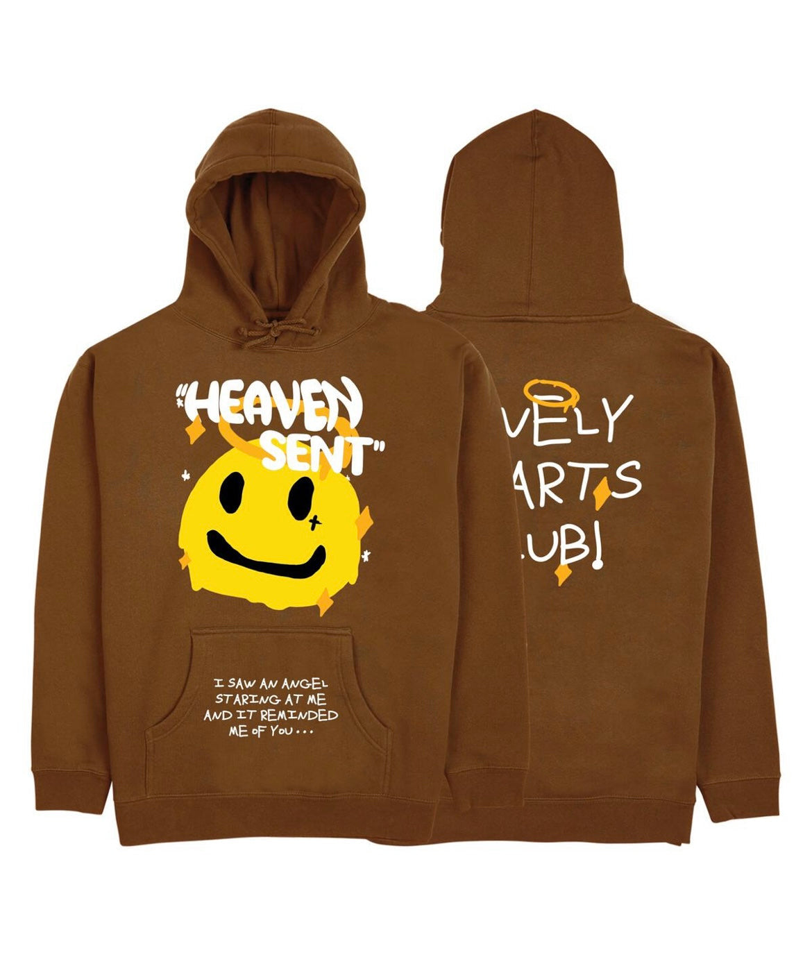 LONELY HEARTS HEAVEN SENT RUST HOODIE