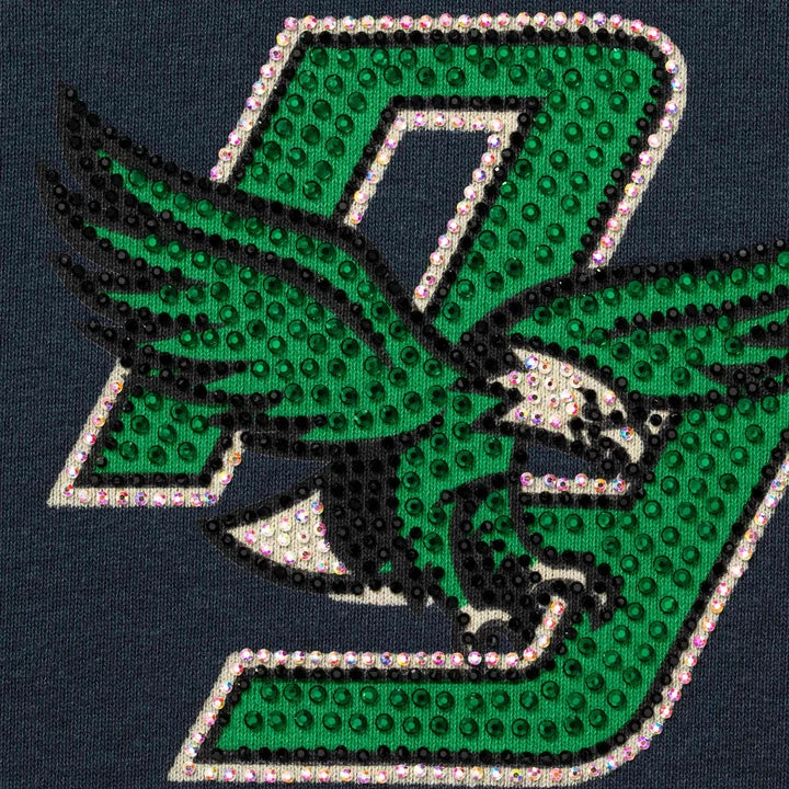 SUPREME EAGLES RHINESTONE HOODIE NAVY