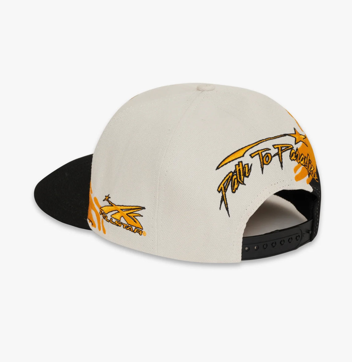 HELLSTAR PAINTBRUSH SNAPBACK HAT GOLD