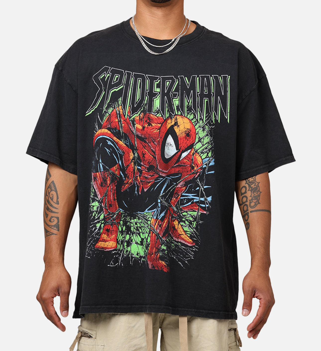 SPIDERMAN VINTAGE HEAVYWEIGHT TEE