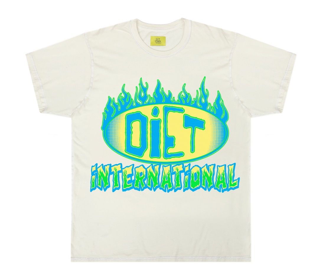 DIET STARTS MONDAY INTL FLAME TEE