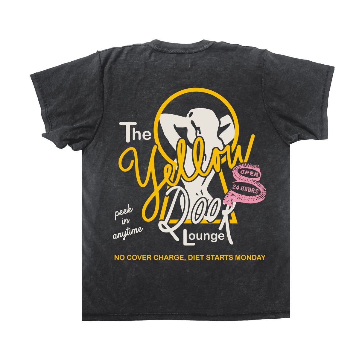 DIET STARTS MONDAY YELLOW DOOR TEE