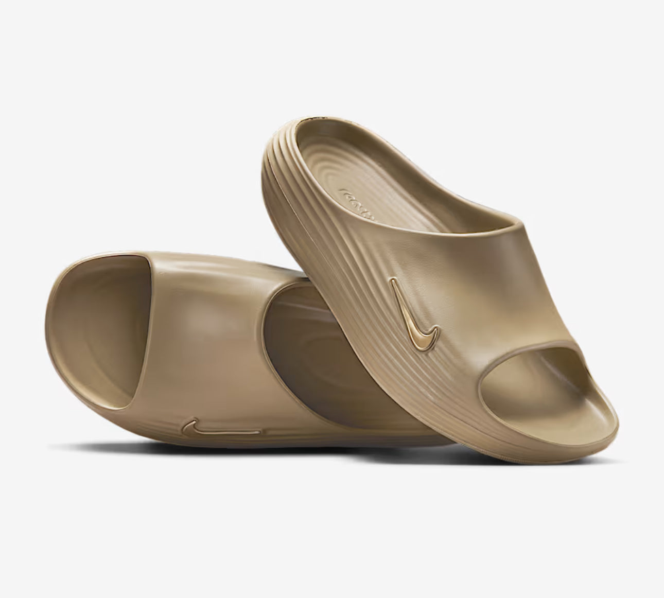 NIKE REACTX RESHOVEN8 SLIDES KHAKI