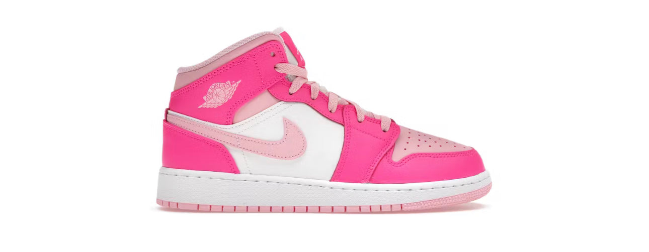 JORDAN 1 MID FIERCE PINK (GS)