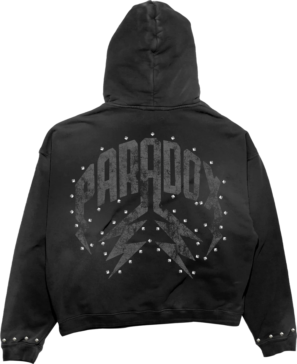 PARADOX ARABIC ZIP-UP HOODIE (BLACK/BLACK)