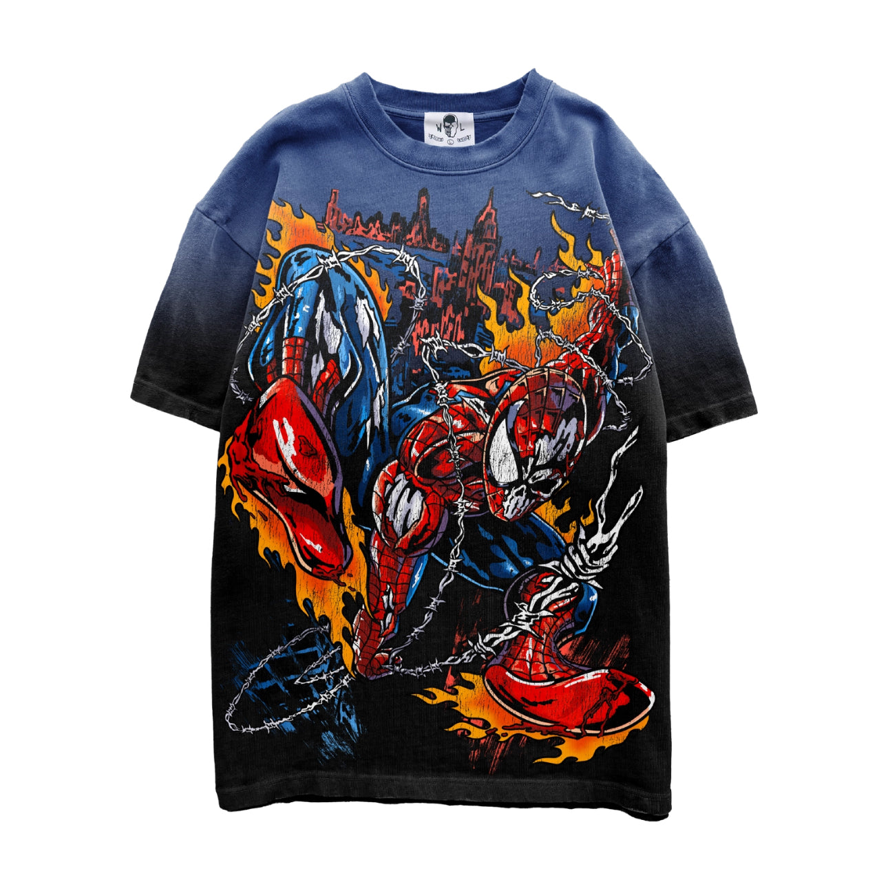 WARREN LOTAS WEB GUY TEE BLUE/BLACK
