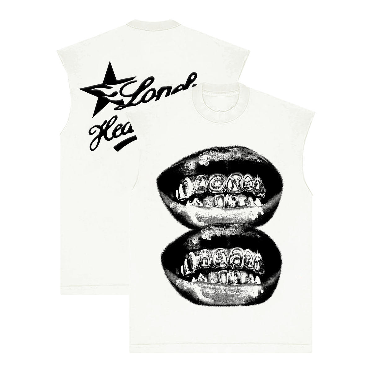 LONELY HEARTS GRILLZ SLEEVELESS TEE