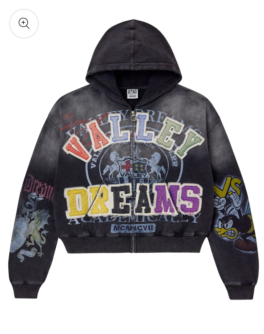 VALE BLASTED ZIP UP
