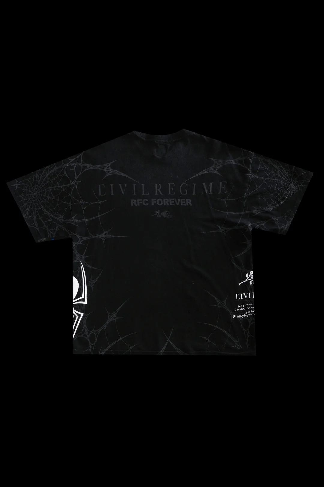 CIVIL REGIME SYMBIOTE SPIDER MAN Oversized Tee Vintage Black
