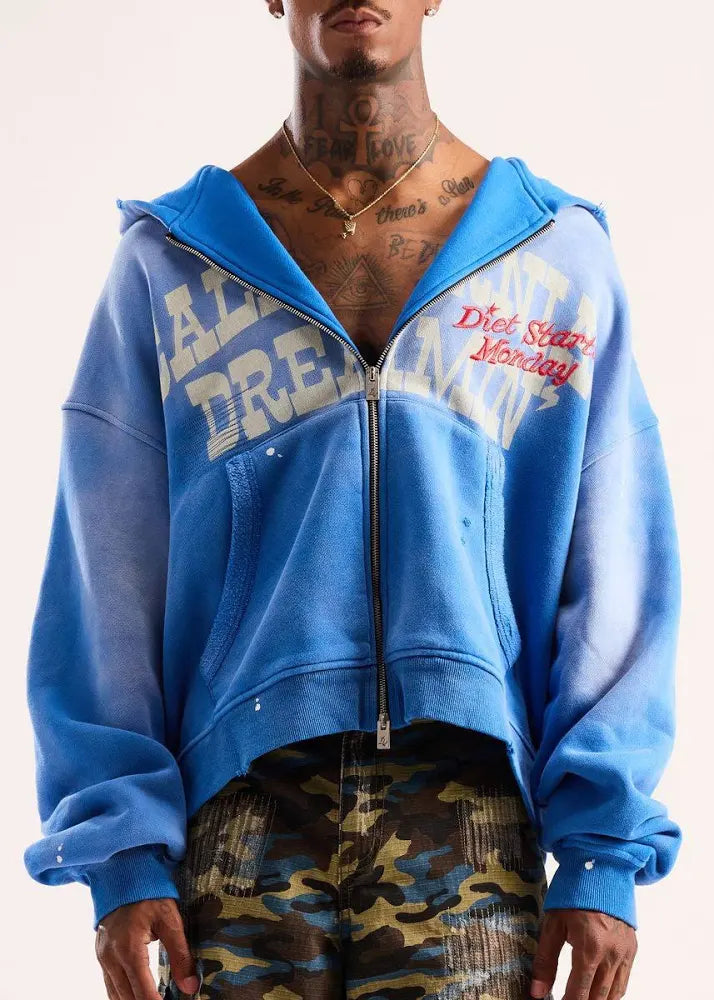 DIET STARTS MONDAY CALIFORNIA DREAMIN HOODIE BLUE