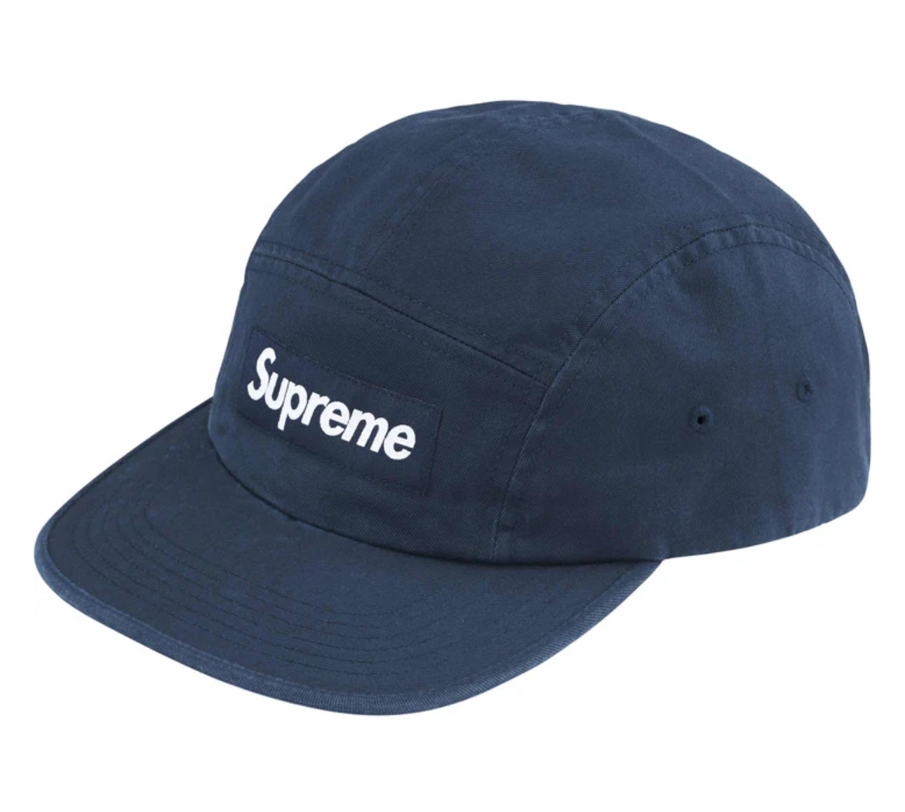 SUPREME WASHED CHINO TWILL CAMP HAT NAVY
