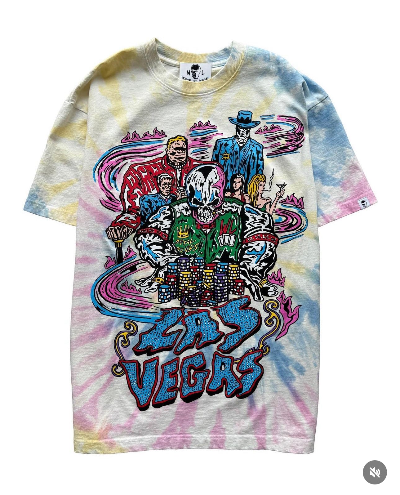 WARREN LOTAS LAS VEGAS TEE TYE DYE