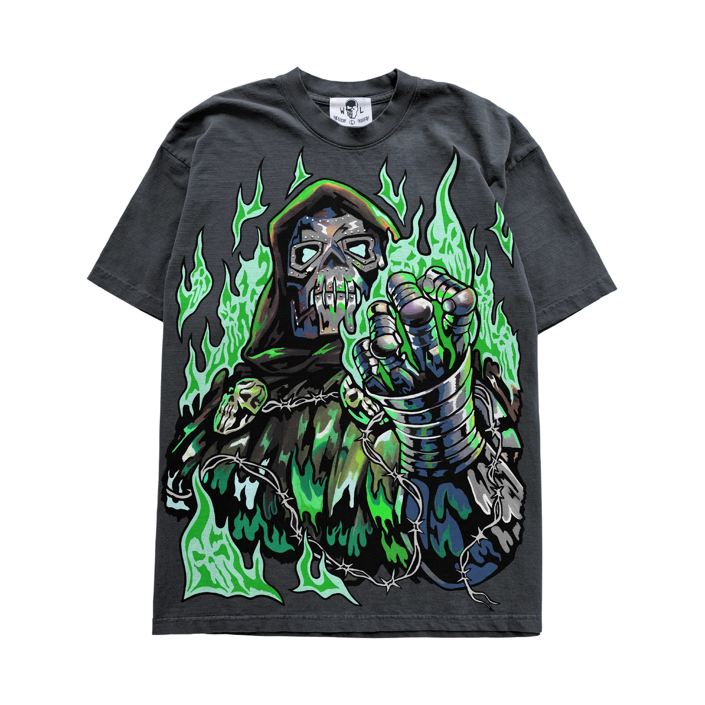 WARREN LOTAS METAL FACE TEE VINTAGE BLACK