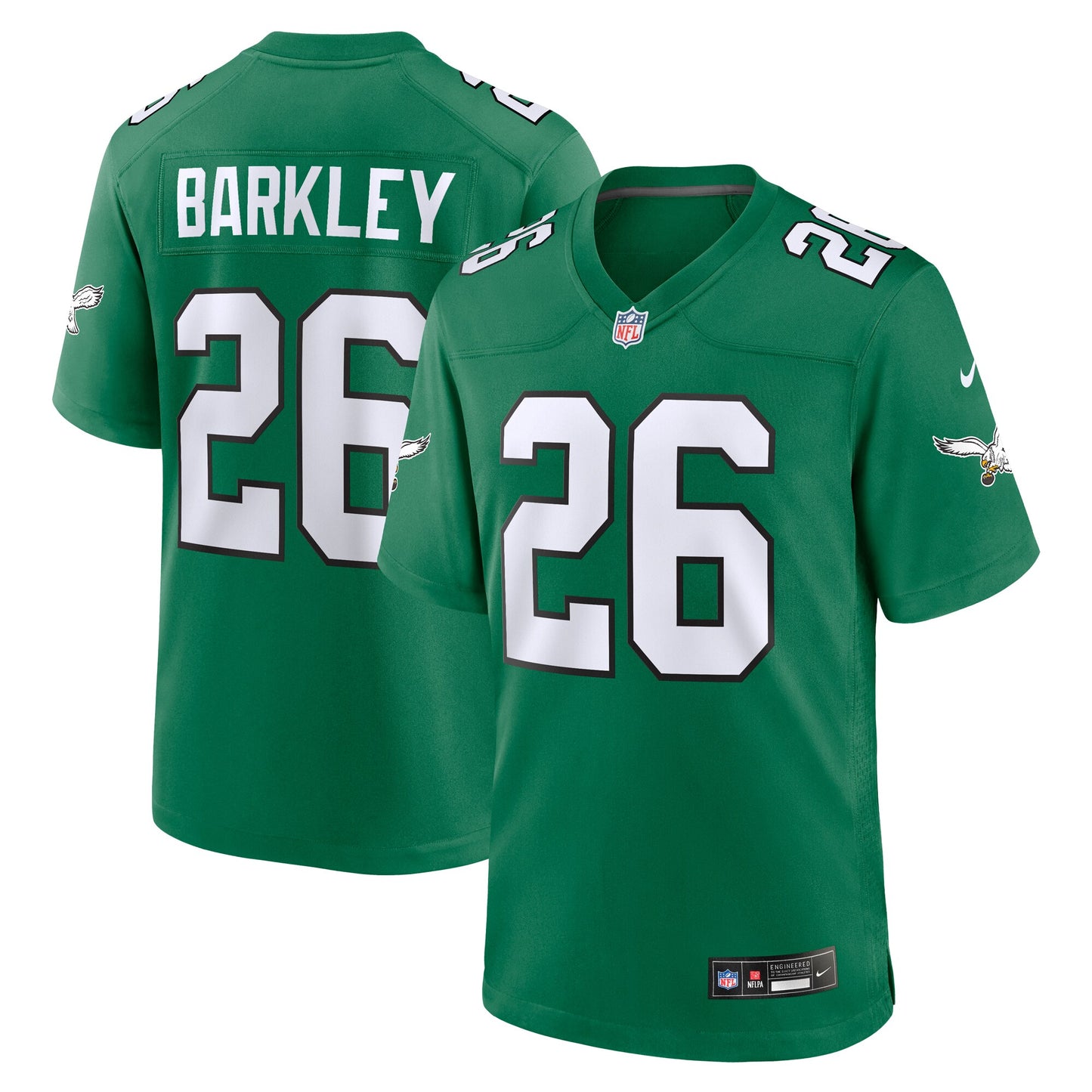 EAGLES YOUTH JERSEY KELLY GREEN BARKLEY