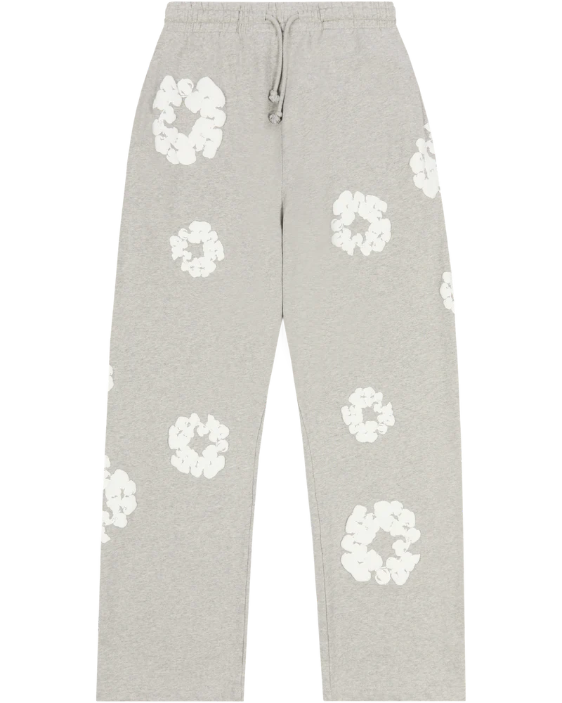 DENIM TEARS Cotton Wreath Baggy Sweatpants Grey