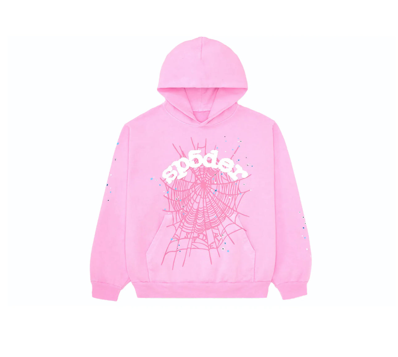 SP5DER PINK HOODIE