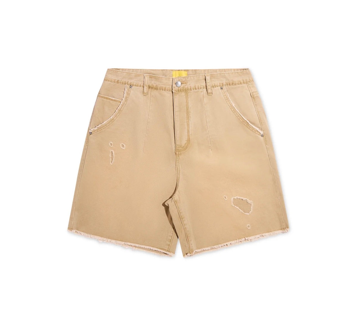 DIET STARTS MONDAY MONDAY CANVAS SHORTS TAN