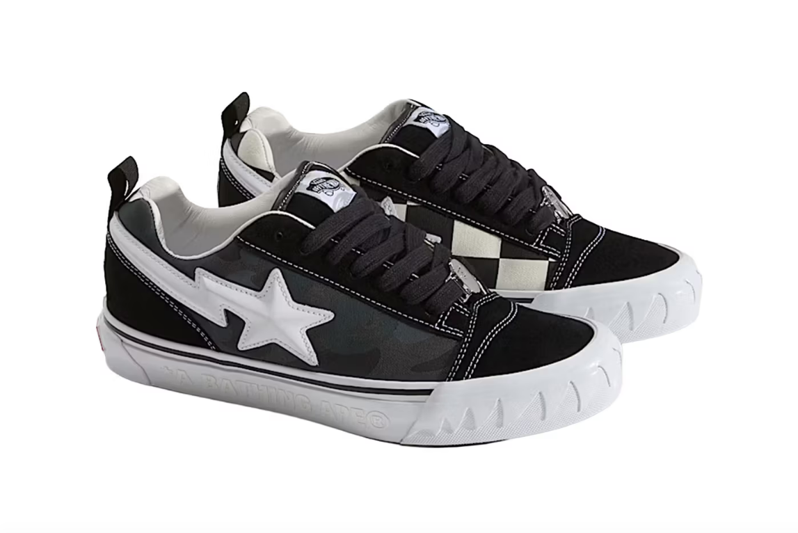 VANS KNU SKOOL BAPE CAMO BLACK