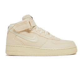 Nike Stussy Air Force 1 Mid Fossil