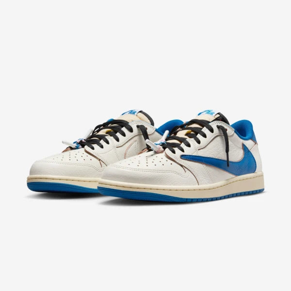 TRAVIS SCOTT JORDAN 1 LOW FRAGMENT MILITARY BLUE