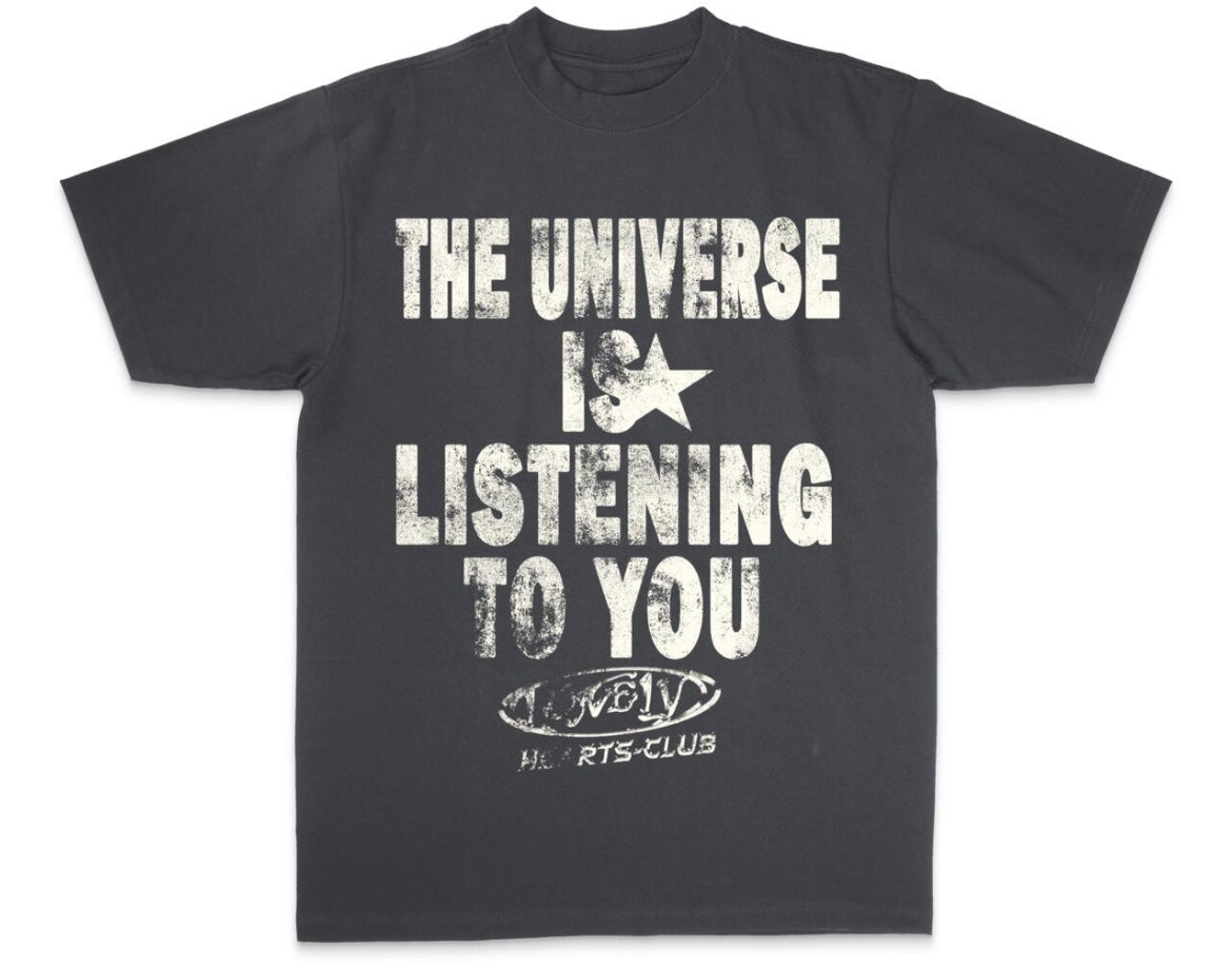 LONELY HEARTS UNIVERSE LISTENING TEE