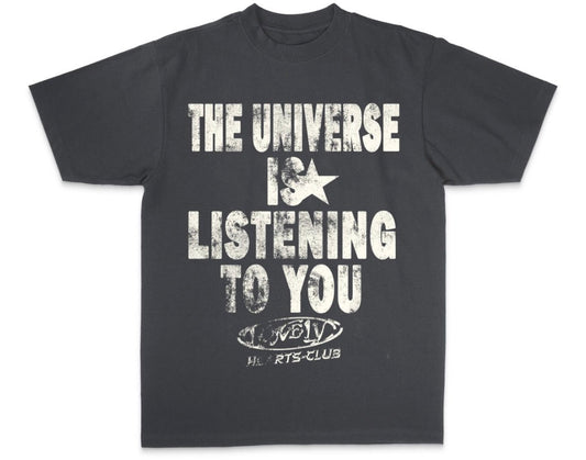 LONELY HEARTS UNIVERSE LISTENING TEE