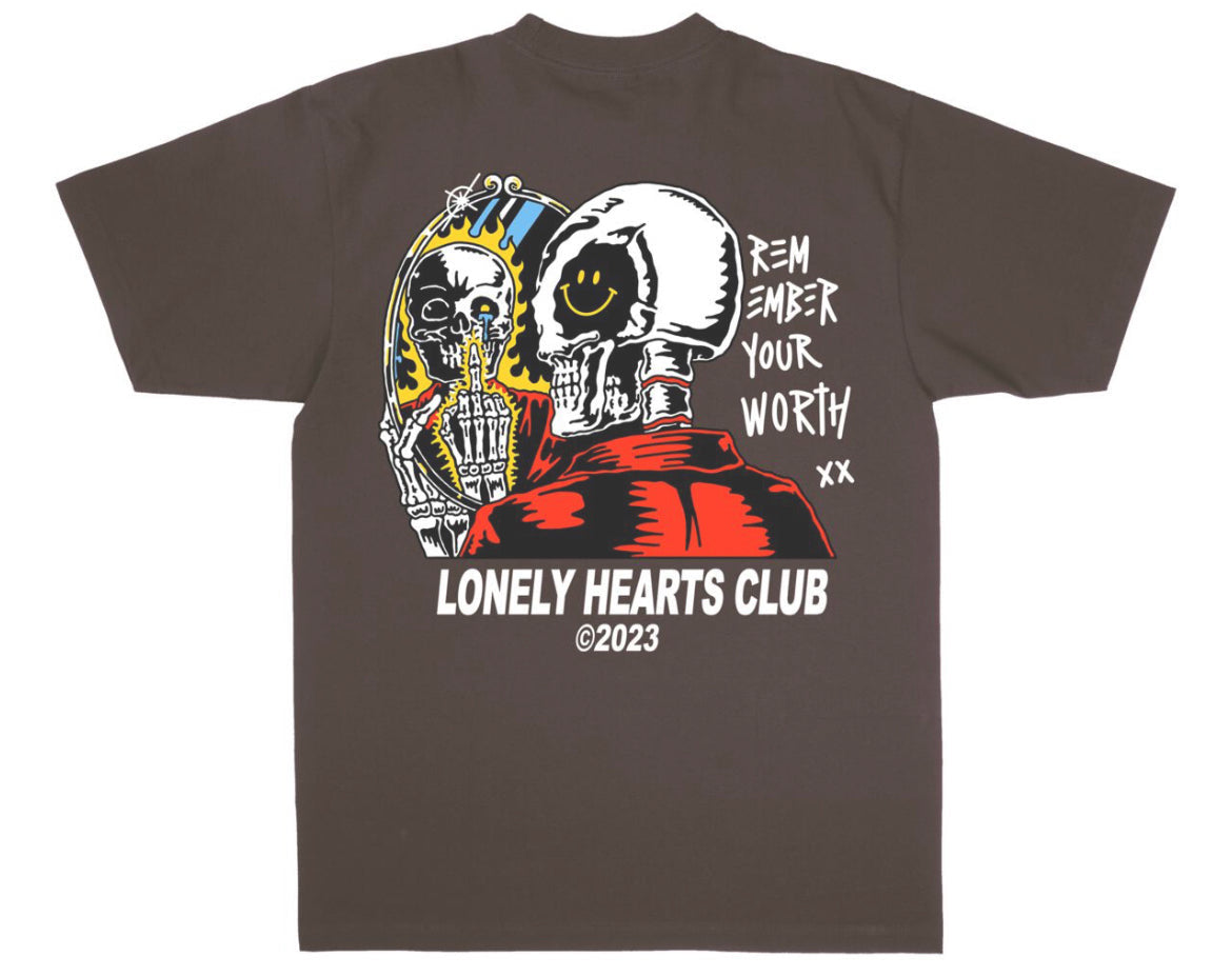 LONELY HEARTS REMEMBER YOUR WORTH TEE