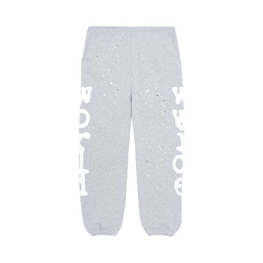 SP5DER GREY BELUGA SWEATPANTS