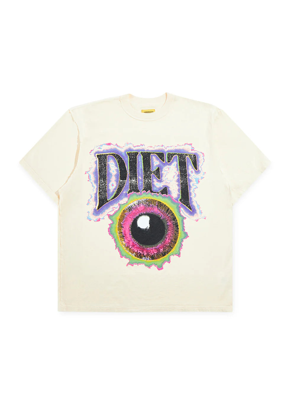 DIET STARTS MONDAY EYEBALL TEE ANTIQUE WHITE