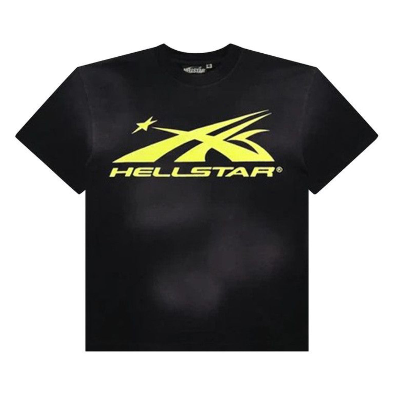 HELLSTAR GEL SPORT LOGO TEE BLACK YELLOW