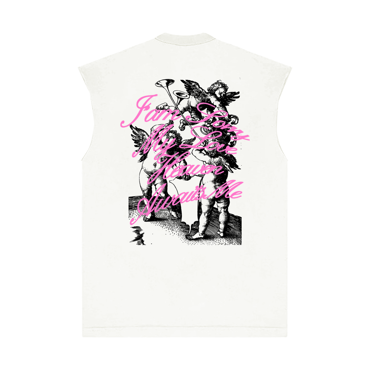 LONELY HEARTS HEAVEN AWAITS SLEEVELESS TEE