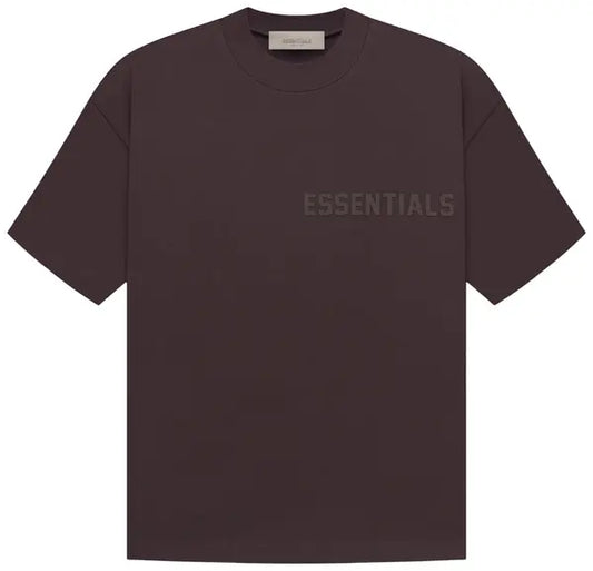 ESSENTIALS POCKET LOGO TEE PLUM
