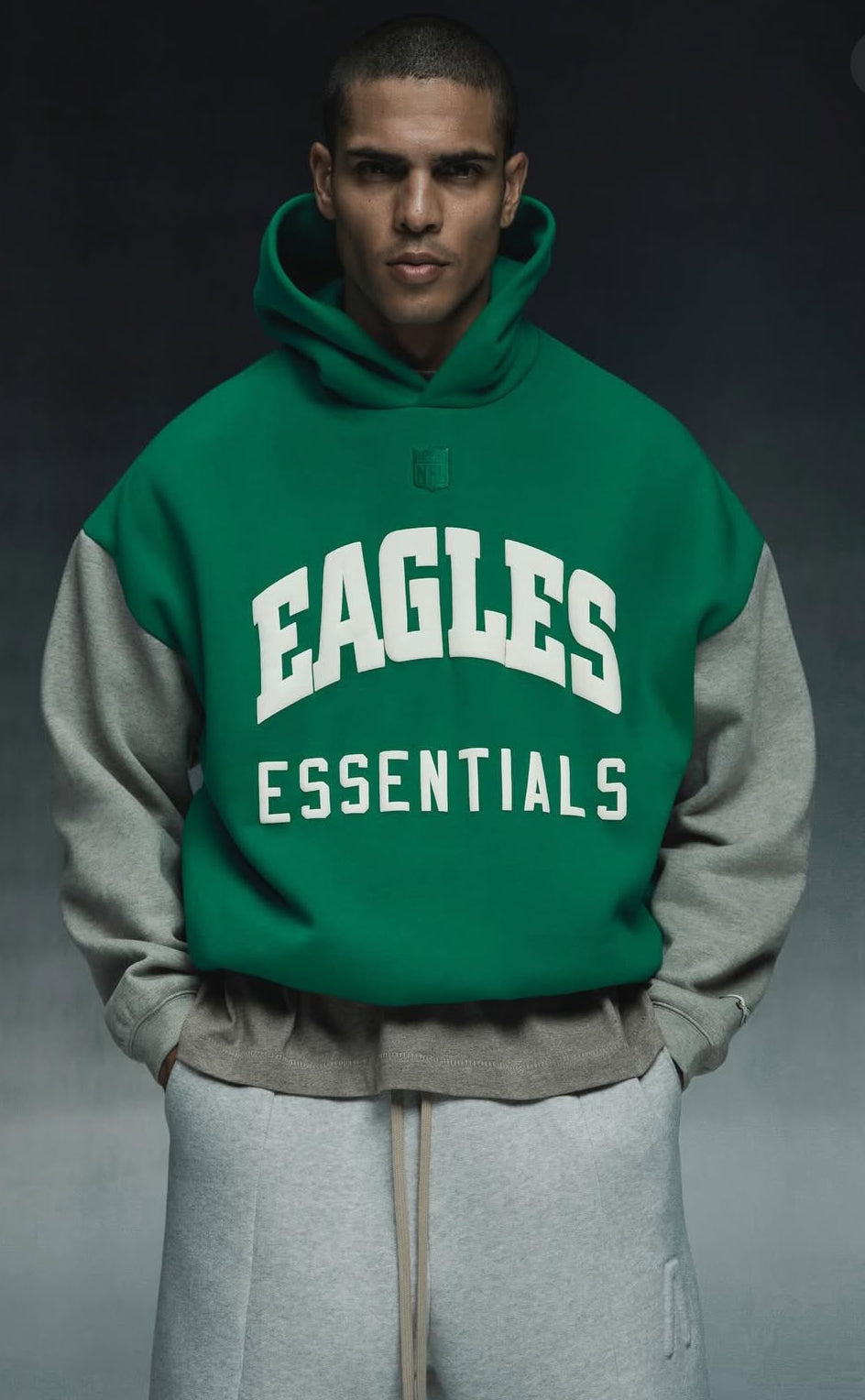 Philadelphia Eagles Fear of God NFL Kelly Green Hoodie
