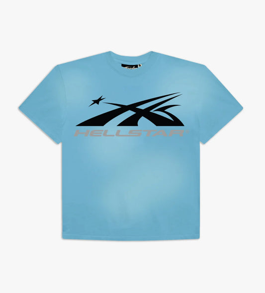 HELLSTAR SPORTS CORE LOGO GEL T-SHIRT BABY BLUE