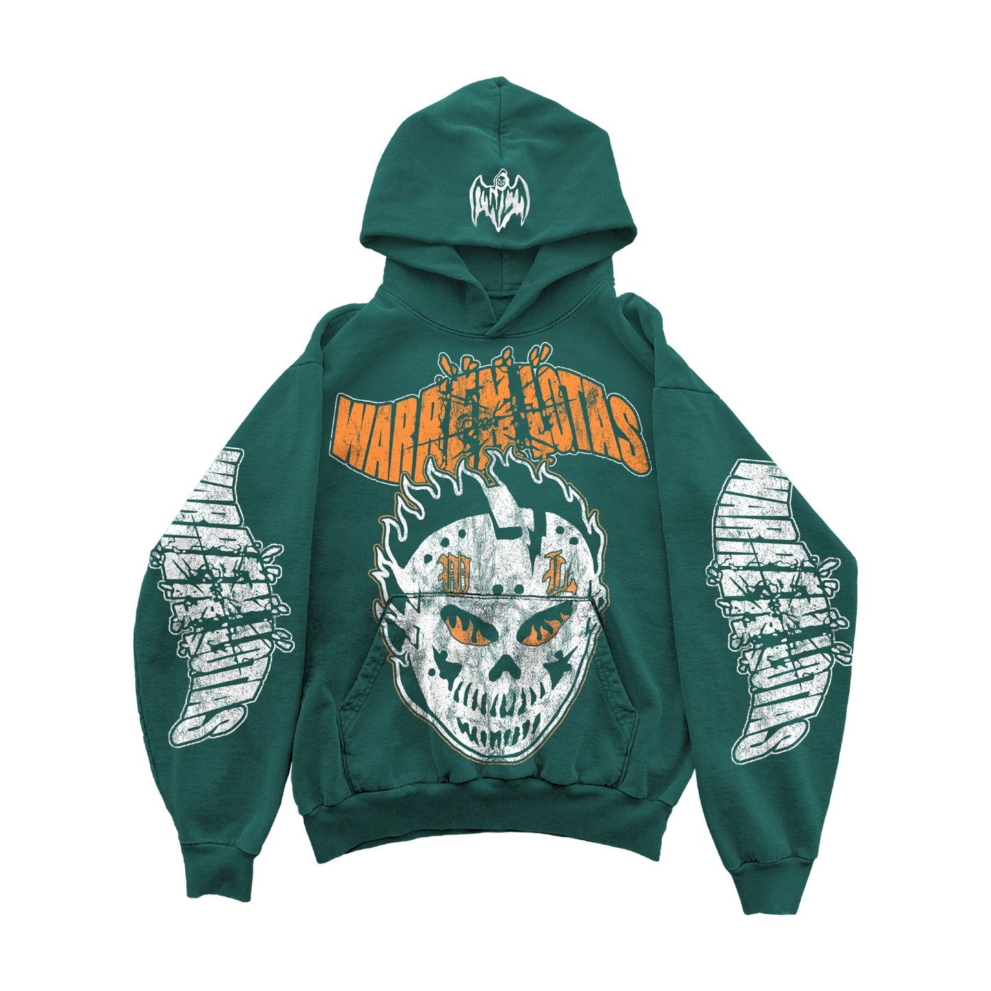WARREN LOTAS FIERY GLARE HOODIE GREEN