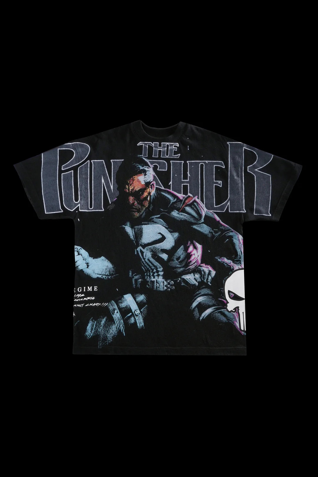CIVIL REGIME THE PUNISHER Oversized Tee Vintage Black