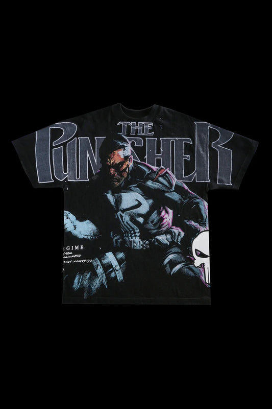 CIVIL REGIME THE PUNISHER Oversized Tee Vintage Black