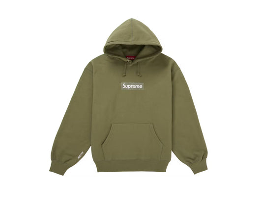SUPREME BOX LOGO HOODIE OLIVE FW25
