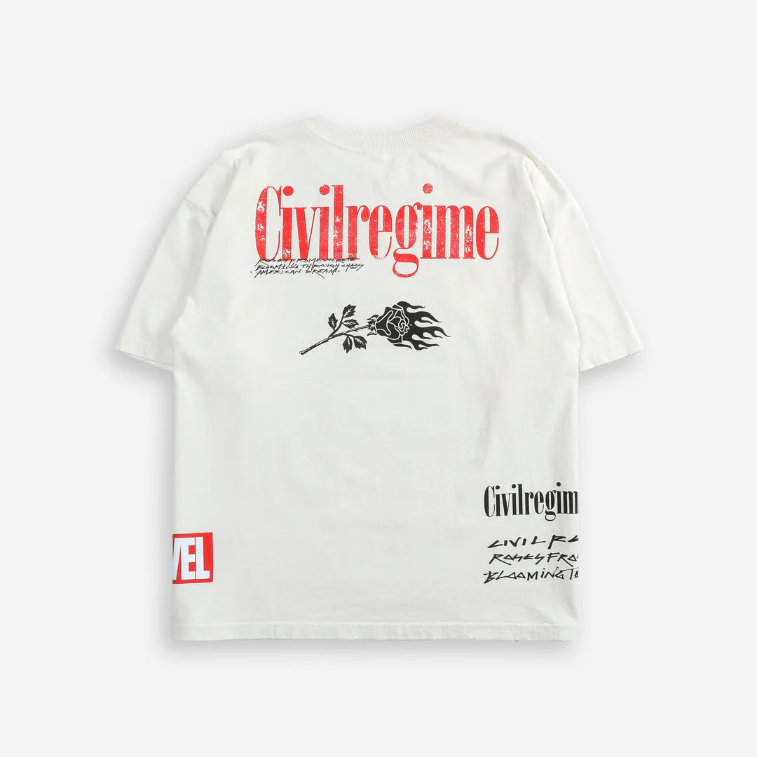 CIVIL REGIME SPIDER-MAN OS TEE CREAM
