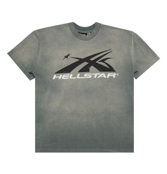 HELLSTAR GEL SPORT LOGO TEE GRET BLACK