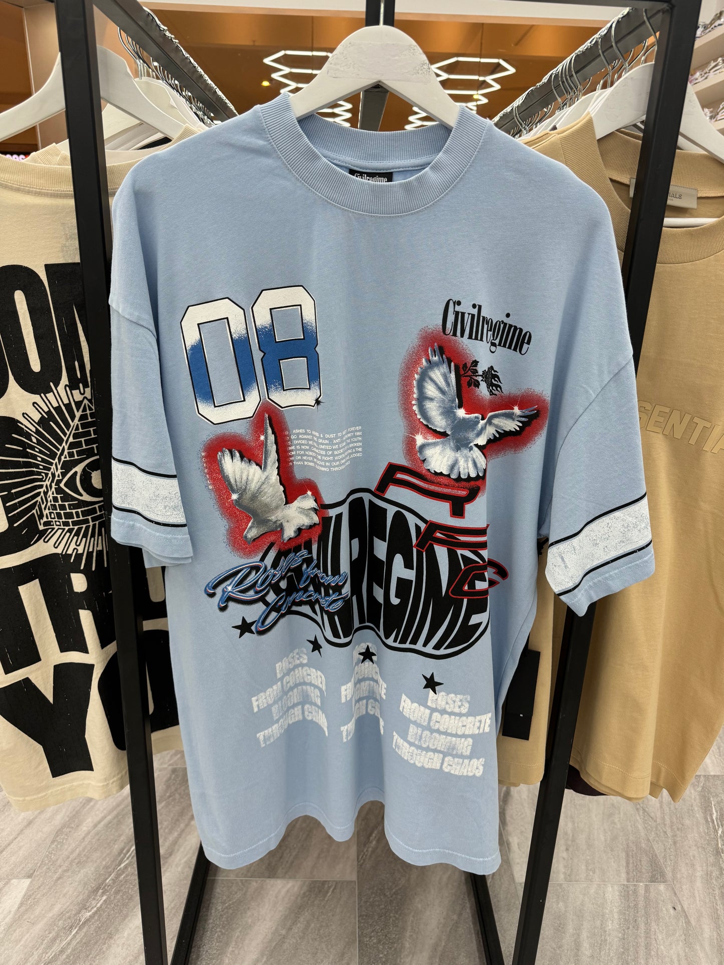 CIVIL REGIME BLUE DOVES TEE