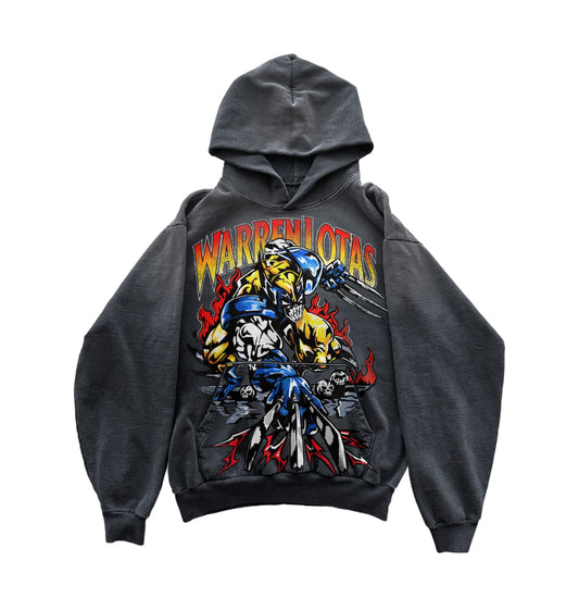WARREN LOTAS SUPER MUTANT HOODIE VINTAGE BLACK