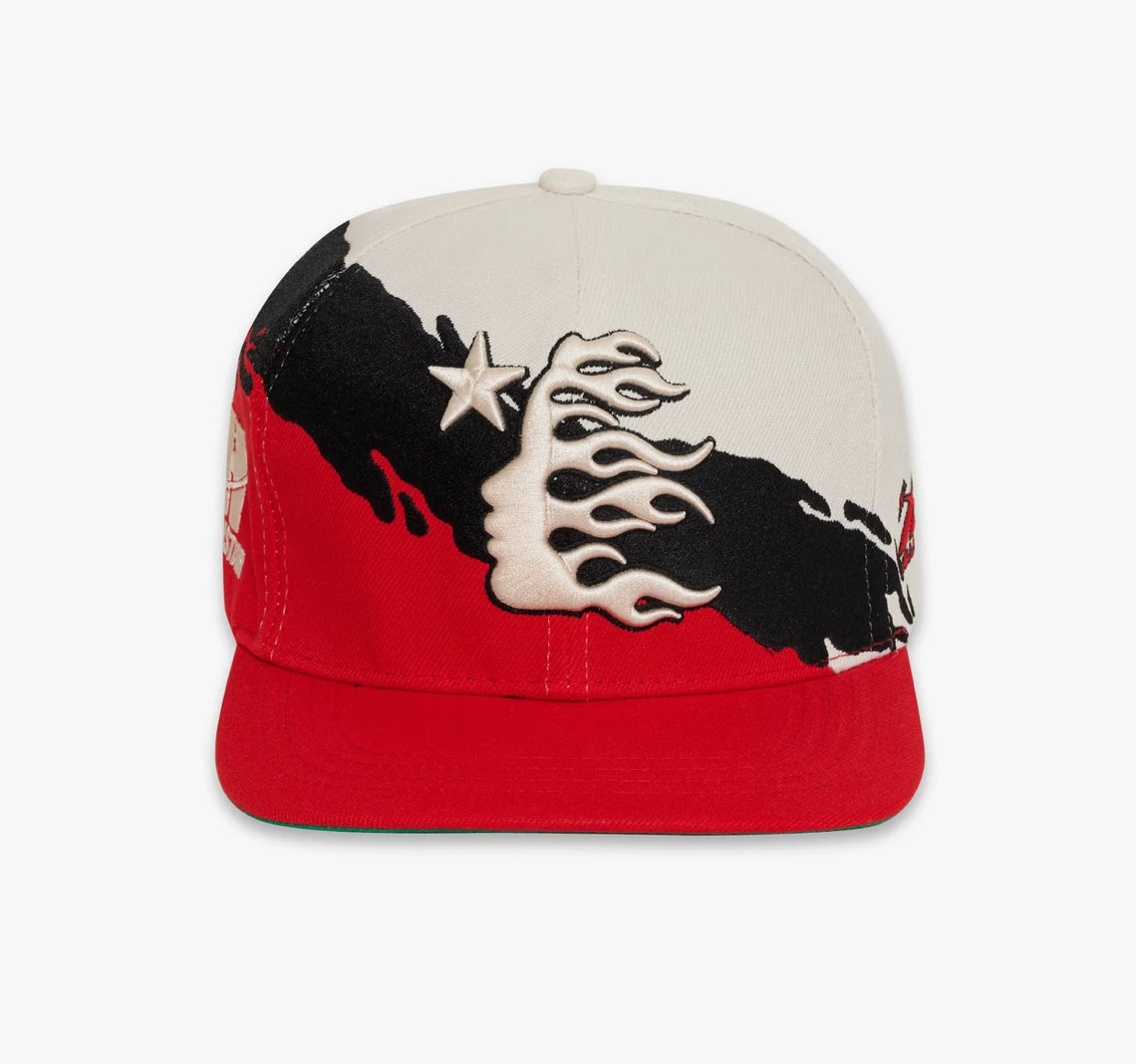 HELLSTAR PAINTBRUSH SNAPBACK HAT RED