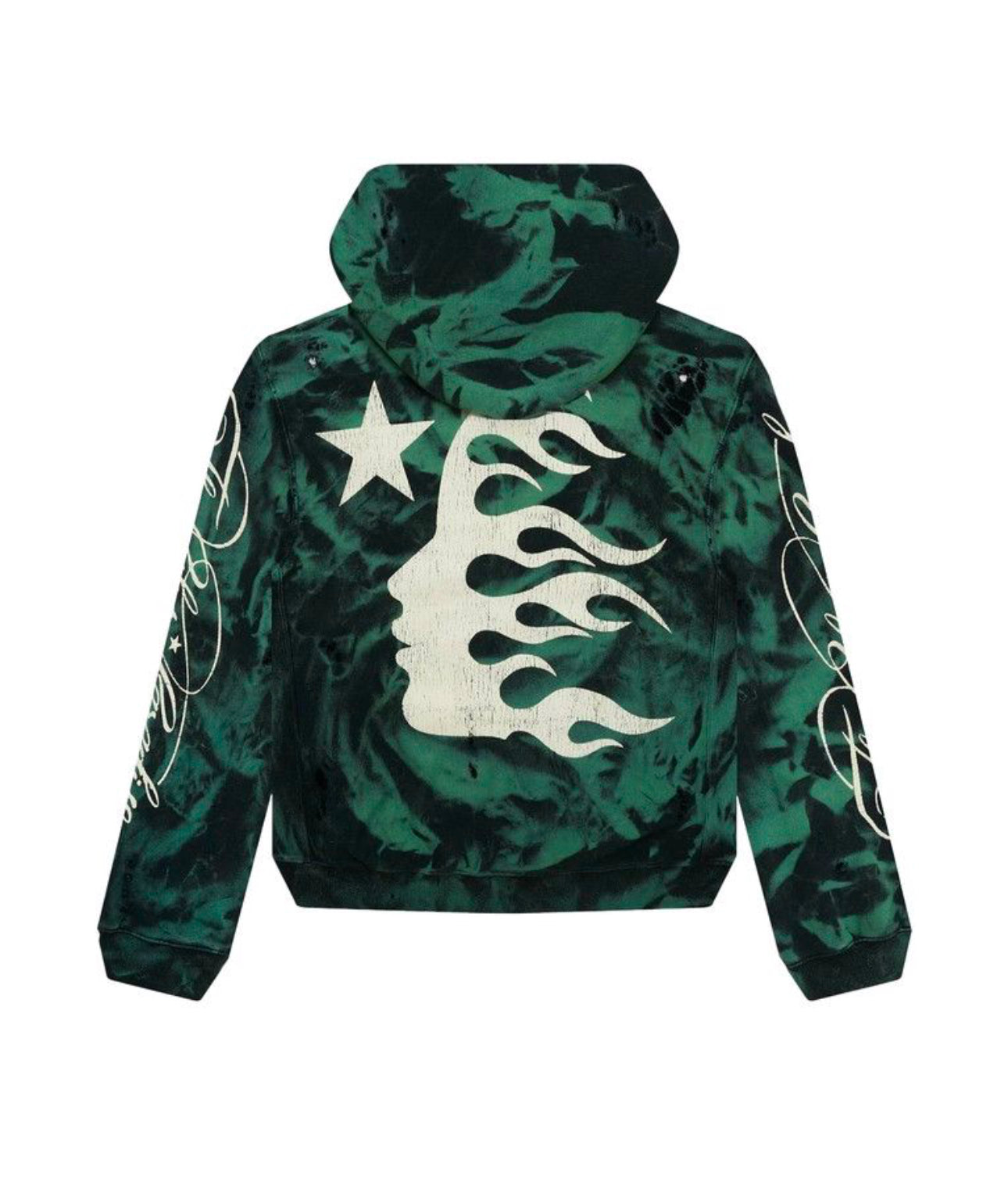 HELLSTAR MARBLE PARADISE HOODIE GREEN