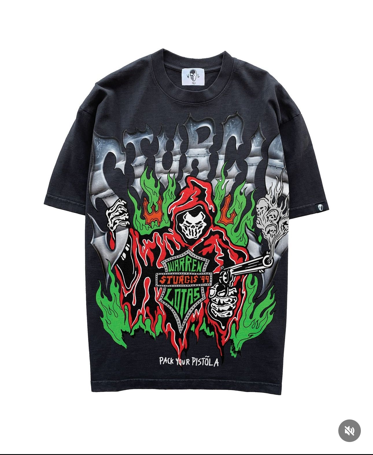WARREN LOTAS STURGIS TEE BLACK