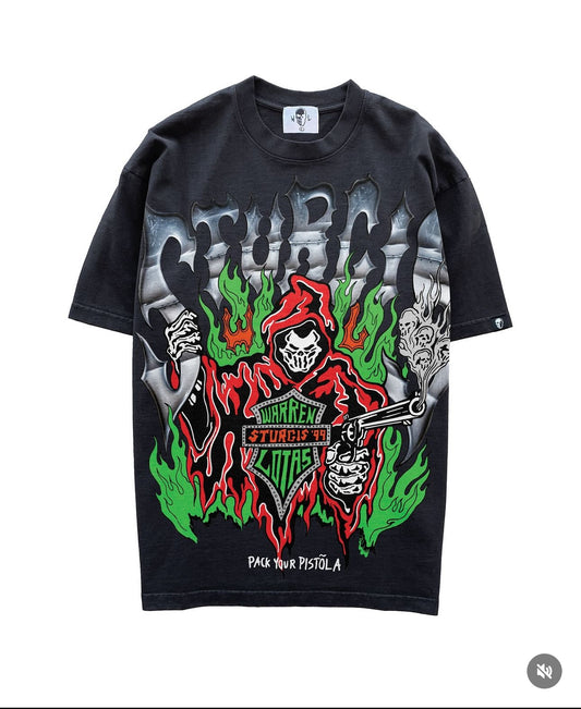 WARREN LOTAS STURGIS TEE BLACK