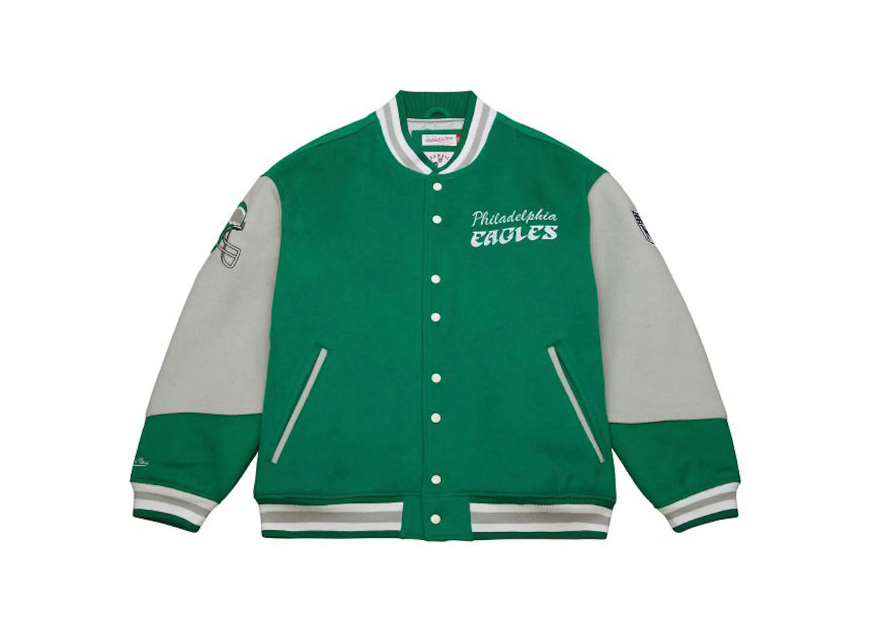 Mitchell & Ness Philadelphia Eagles Princess Diana Varsity Jacket