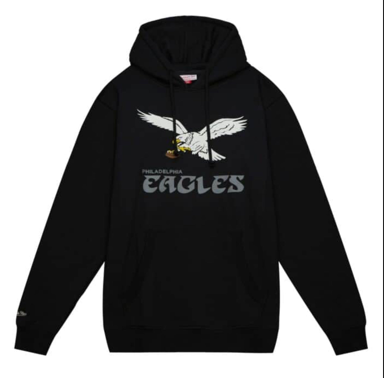 MITCHELL & NESS RETRO EAGLES HOODIE BLACK WHITE